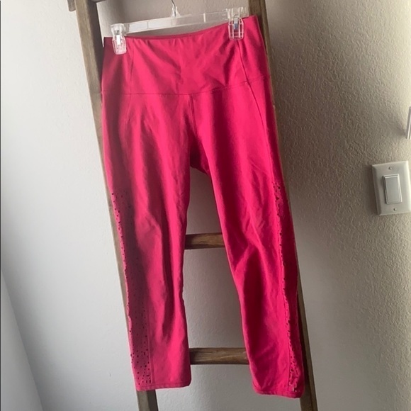 90 Degree By Reflex Pants - Hot pink workout leggings - 90 Degree by Reflex size M